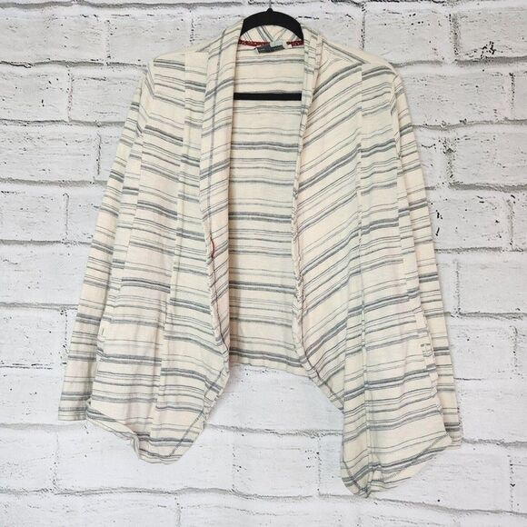 SATURDAY SUNDAY Anthropologie Cardigan Striped Open Long Sleeve Size Medium - Picture 3 of 15